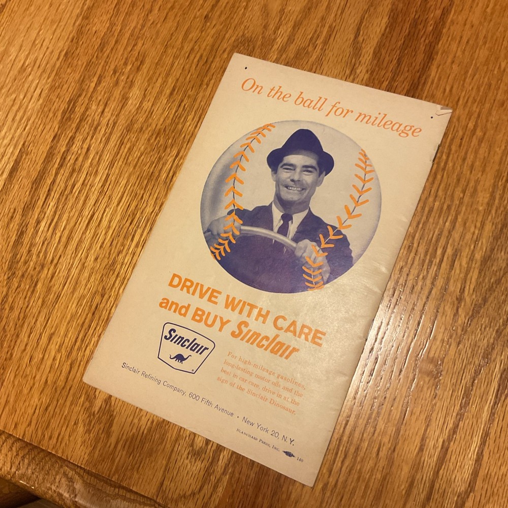 1963 New York Mets baseball program And Scorecard Signed! Read description.