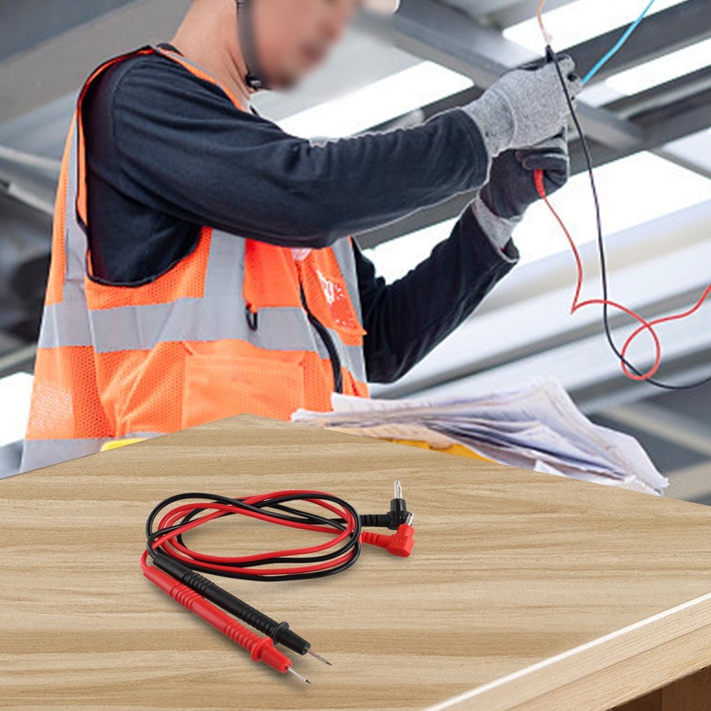 2pcs/set Digital Multimeter Probe Wire Clamp Cable Test Leads Accessories