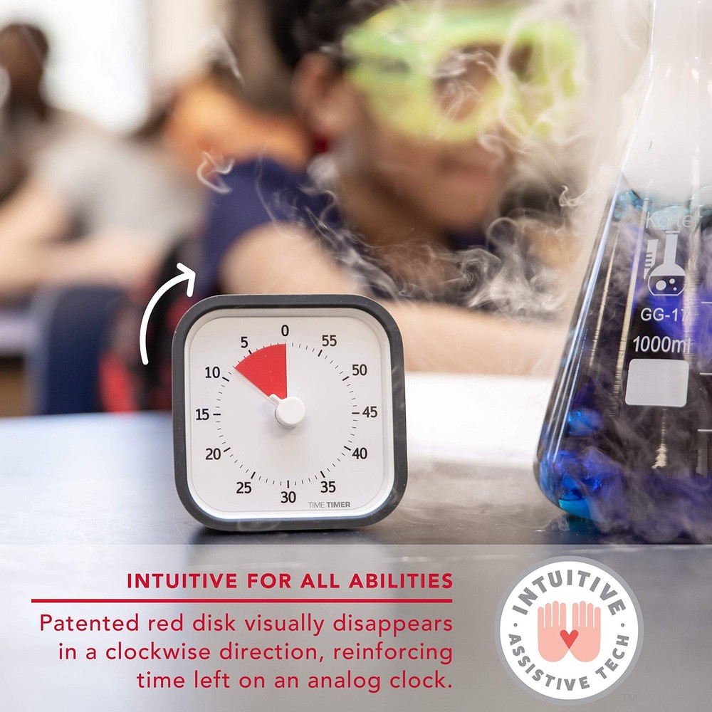 MOD (Charcoal), A Visual Countdown 60 Minute Timer for Classrooms, Meetings, ...