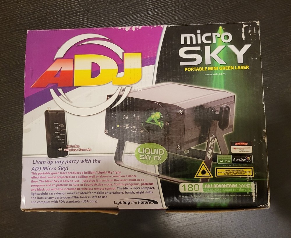 ADJ Micro Sky Portable Mini Green Laser