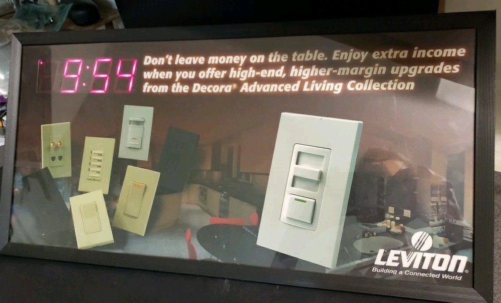 Led Clock Advertising , Replaceable Advertising #051