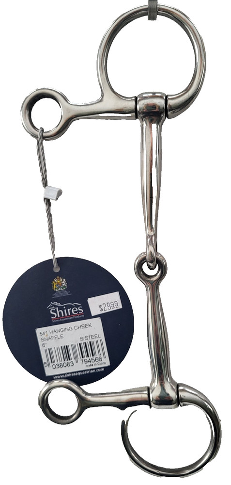 Shires Hanging Cheek Snaffle 6 Inch Bit