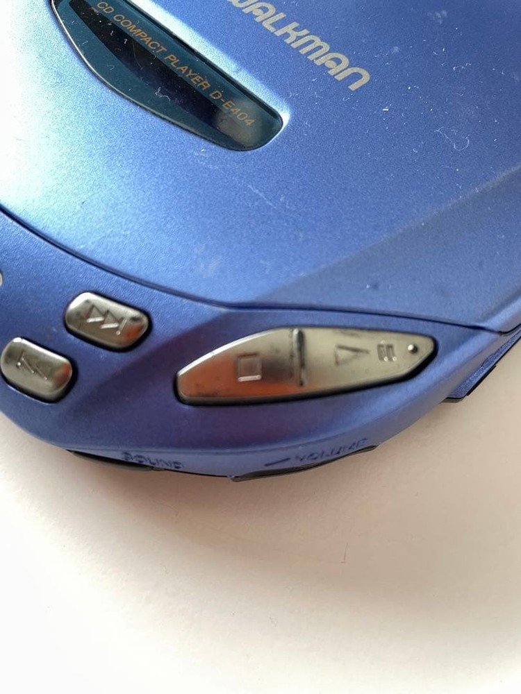 SONY D-E404 COMPACT DISC COMPACT AUDIO PLAYER CD WALKMAN Blue Used
