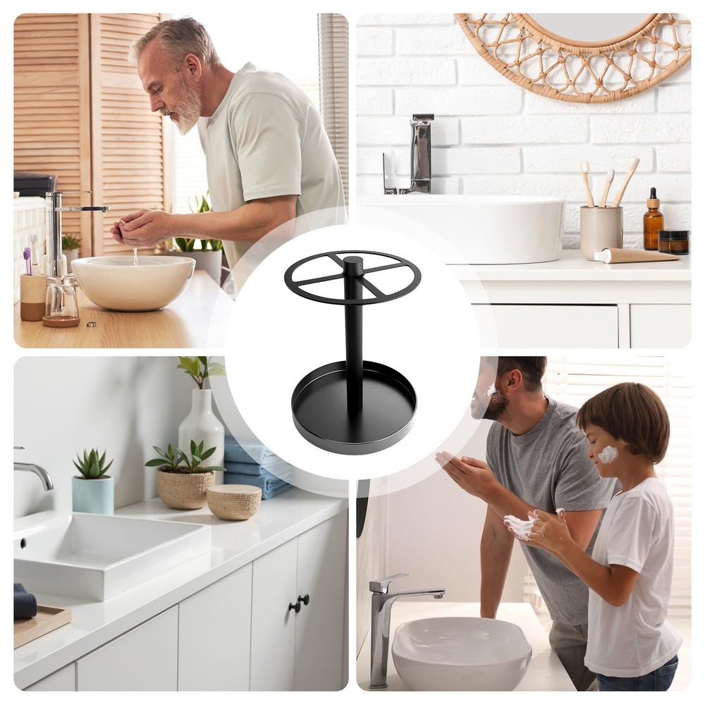 Toothbrush Holders 4 Compartments Toothpaste Stand Toothbrush Organizer