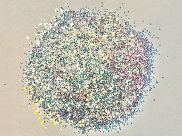 "Unicorn" Iridescent Glitter Medium Cut