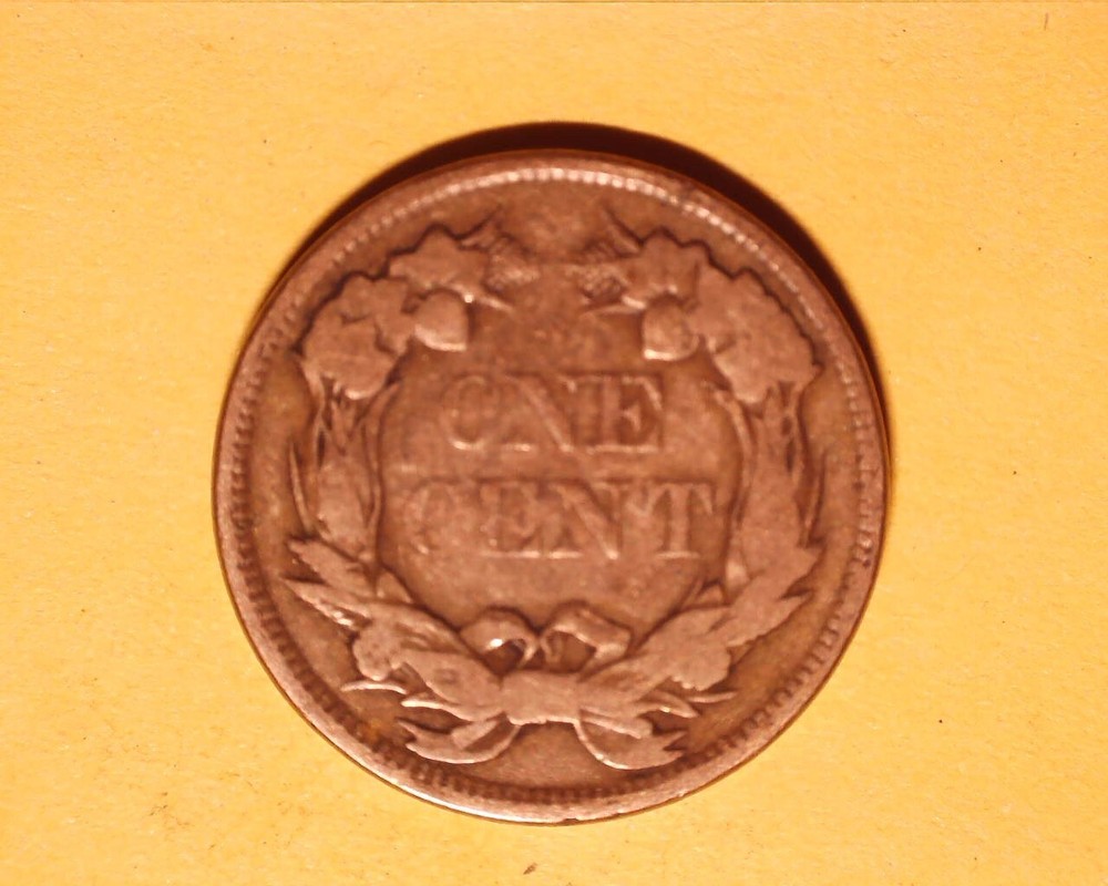 1857 FLYING EAGLE PENNY VG COND. **805-4