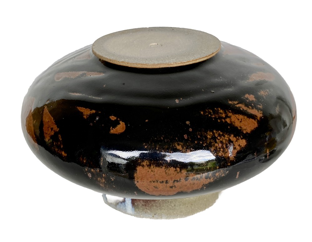 Studio Art Brown Dripware Pottery Pot/Vase - Chop Mark, 11"