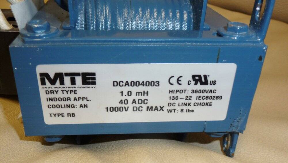 MTE DCA004003 DC Link Choke New