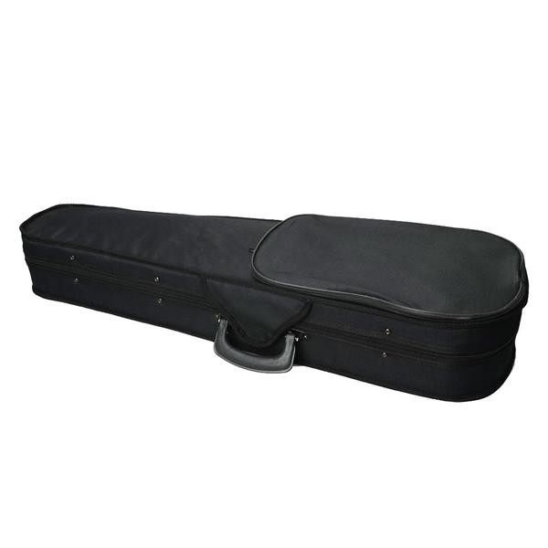 For 4/4 Violin Black Durable Fabric Fluffy Triangular Case With Beige Lining US