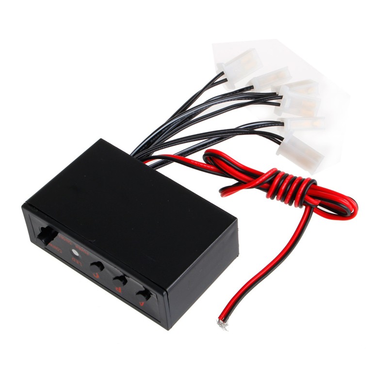 6 Ways LED Strobe Flash Light Lamp Emergency Flashing Controller Box for DC 12V