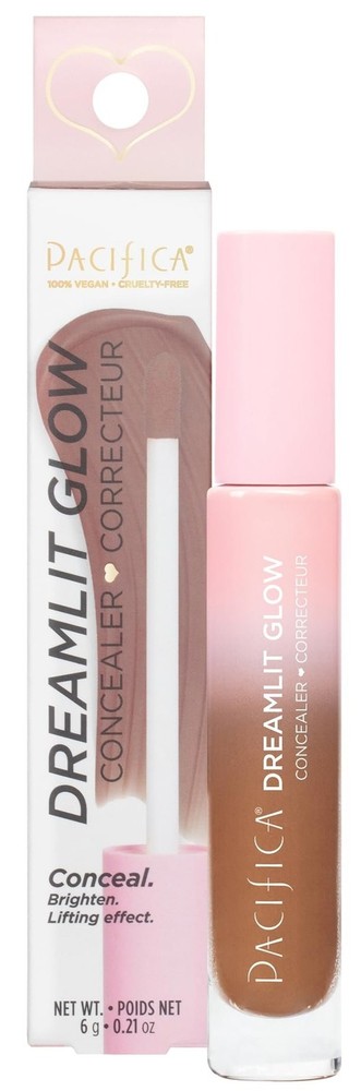 Pacifica Concealer – DreamLit Glow Full Coverage Concealer with Squalane for...
