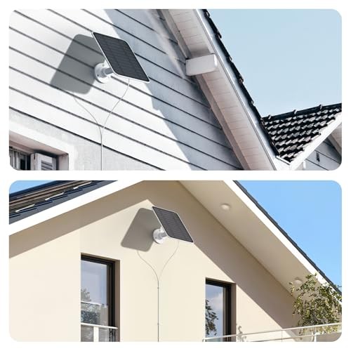 Solar Panel for Ring Camera, 4W Solar Panel Charger Compatible with Ring 1 Pack