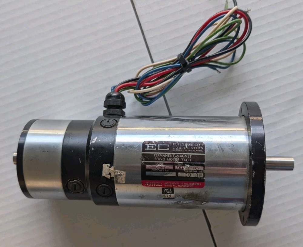Electro-Craft Permanent Magnet Servo Motor- Tach E19-2