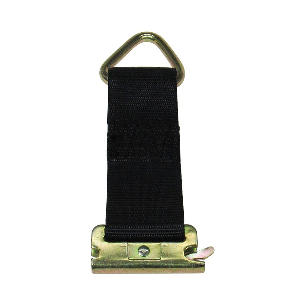 Pit Posse E-Track Cargo Strap w/ D Ring Anchor Tie Down w/ Spring Adapter 2 Pack