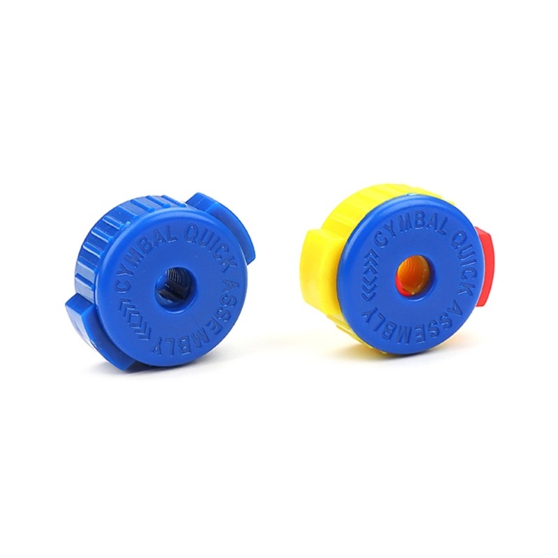 2Pcs Black Cymbal Nuts Drum Accessories, 8mm Plastic Quick Release Cymbal Nut