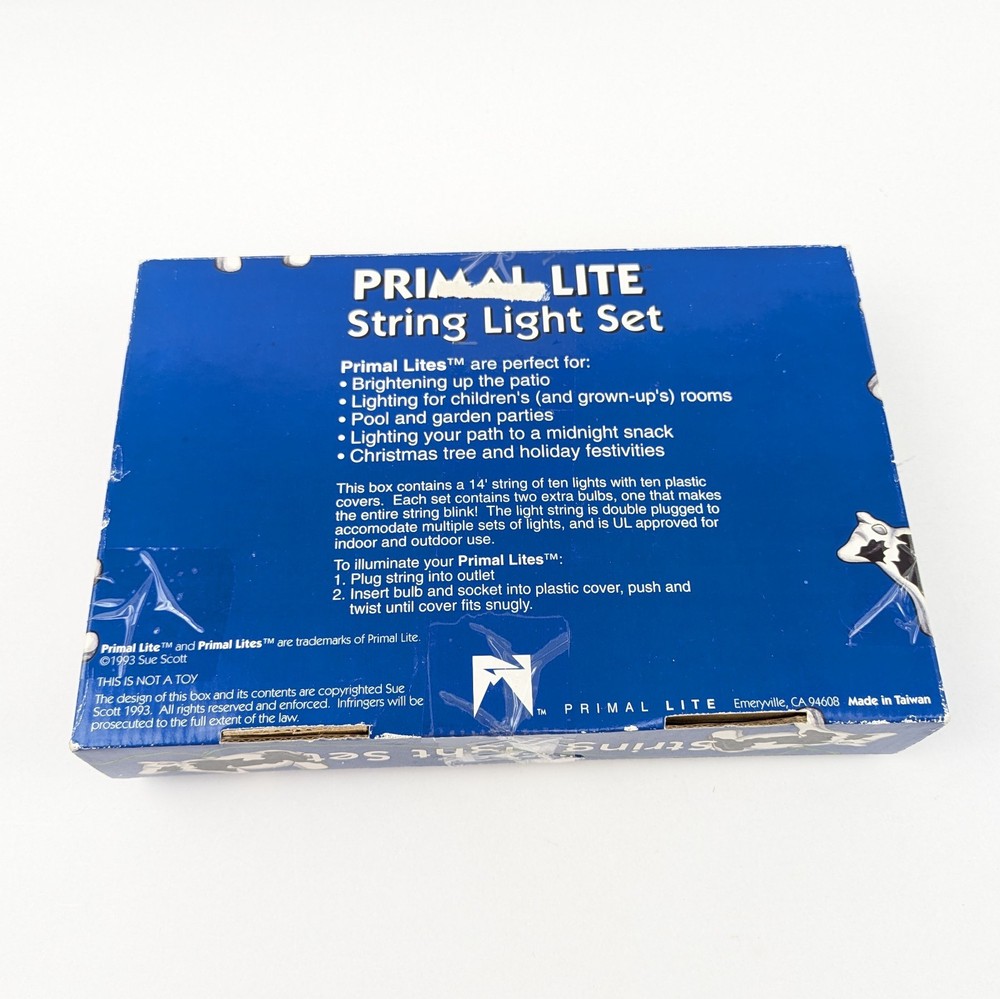 Cow Herd-A-Herefords 1993 Primal Lite Patio String Light Set