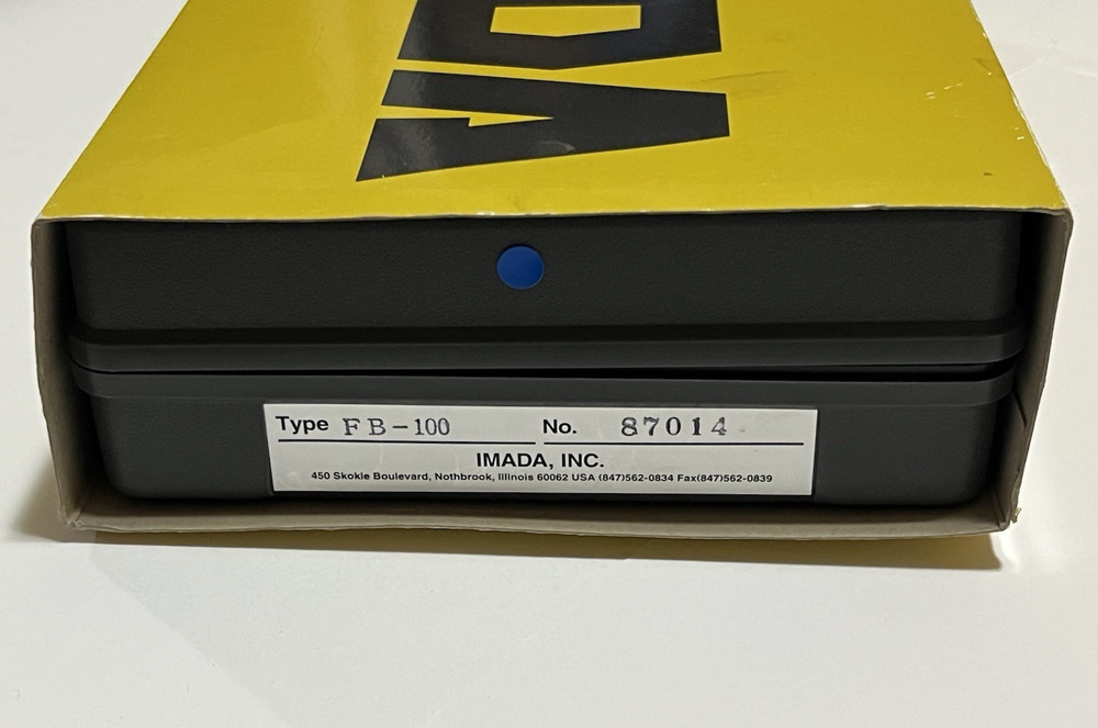 IMADA FB-100 Push Pull Mechanical Force Gauge Scale 0-100 Lbs Set Japan