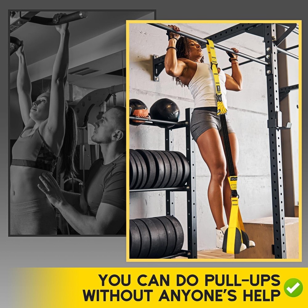 Adjustable Heavy Duty Resistance Bands - 3 Bands for Pull up Assistance