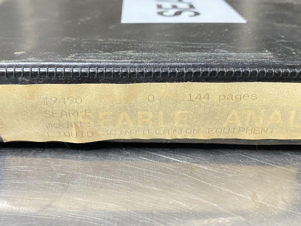 Searle Analytic Liquid Scintillation Counting System - Users Guide / Manual