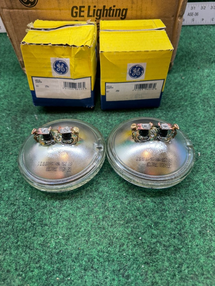 2 - General Electric 4510 Tarctor Light Bulb 6V 25W Screw Terminals