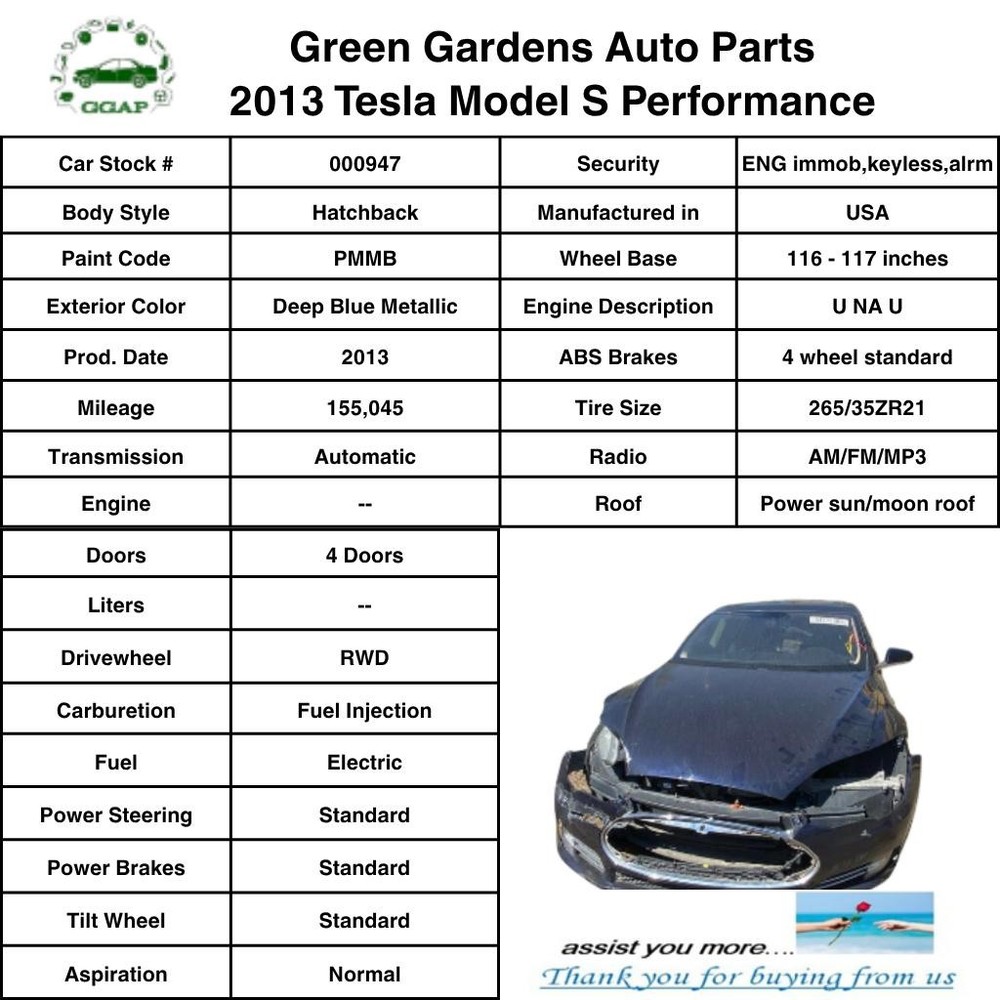 2012 - 2016 TESLA S Navigation Information Display Screen Media Control OEM