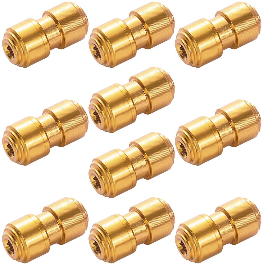10-Pack Anodized Aluminum Thumb Studs Compatible with Benchmade Bugout gold