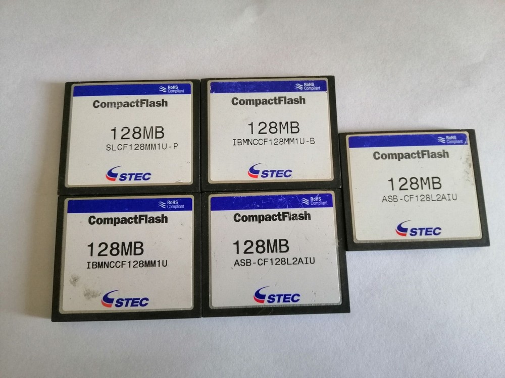 5pcs STEC 128MB CF CompactFlash CF Card