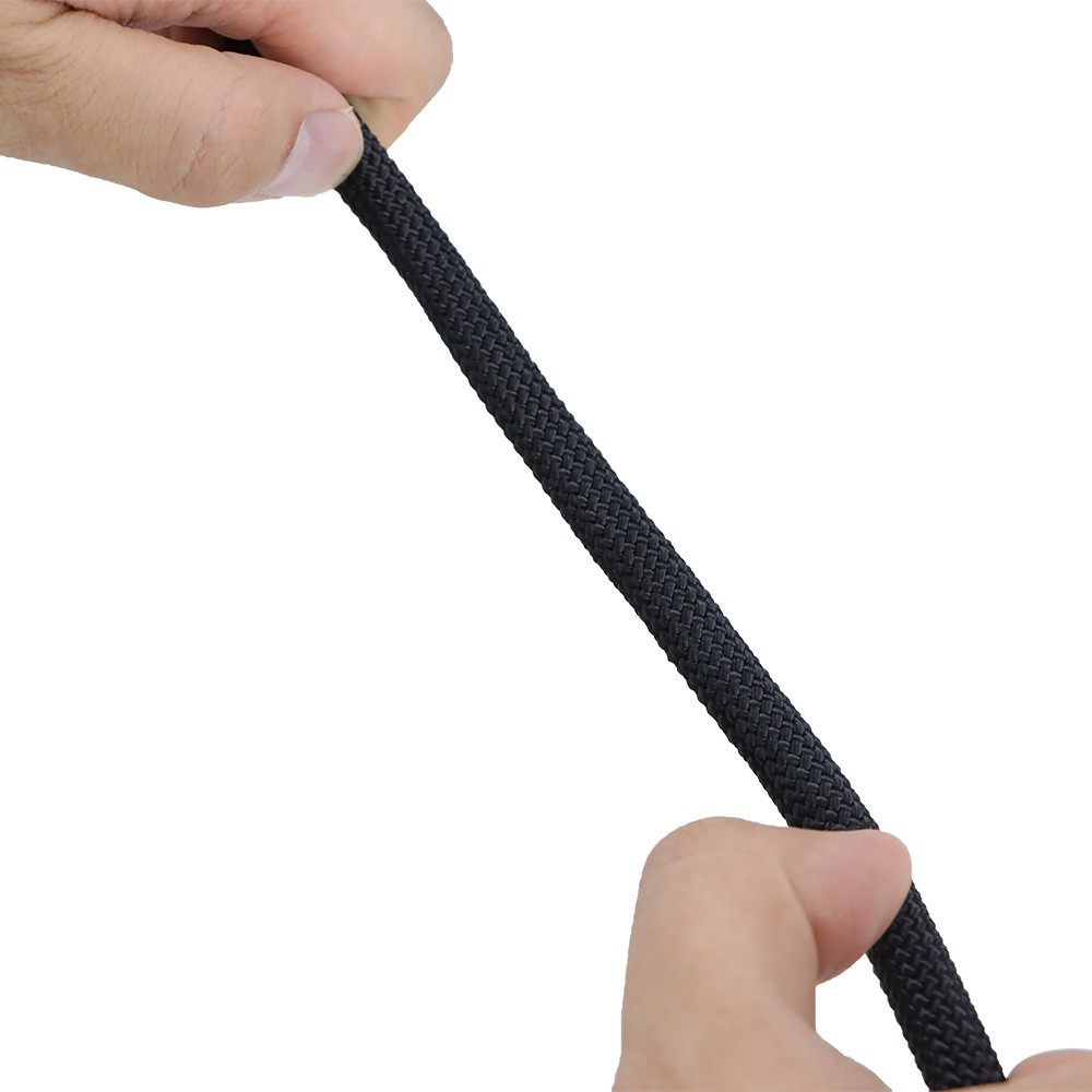 3/8" × 100' 3520Lbs Pulling Braided Polyest Rope Black High Strong Rope