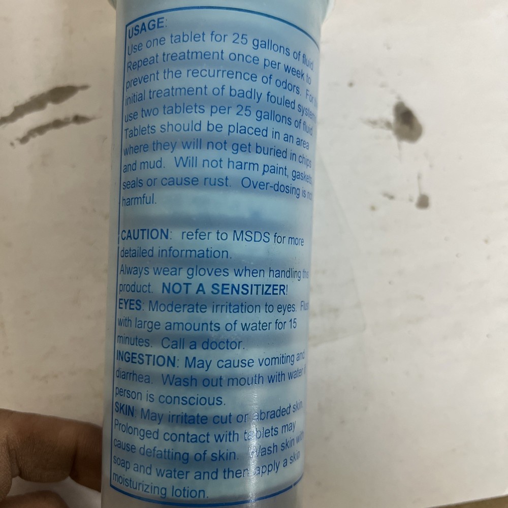 SDT Sump Deodorizing Tablets Coolant odor destroyer