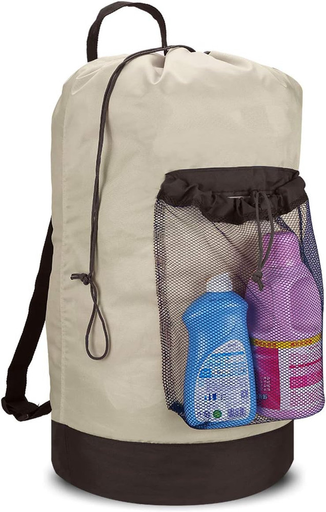 Backpack Laundry Bag, 115L Large Hamper with Shoulder Straps, Drawstring Closure