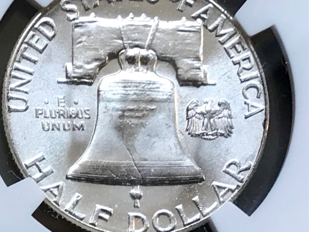 (2) 1958 Type 2 Reverse Franklin NGC MS64