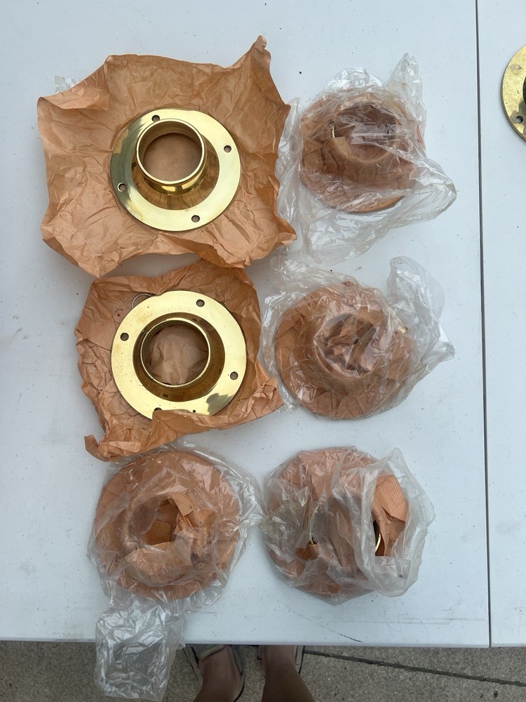 2 5" Floor Flange Solid Brass Fits 2" Tubing Bracket |