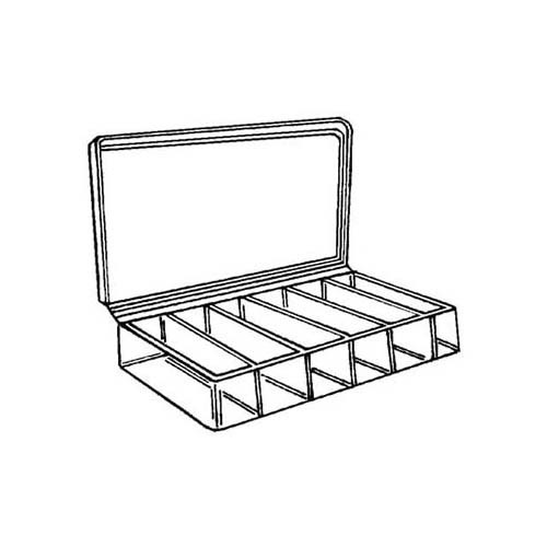 Mavrik Plastic Storage Box 6compartment