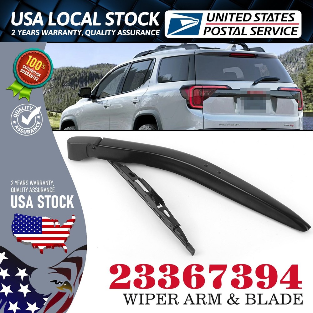 1Set Soft rubber Rear Windshield Wiper Arm & Blade 17''+10'' Replacement  KIT