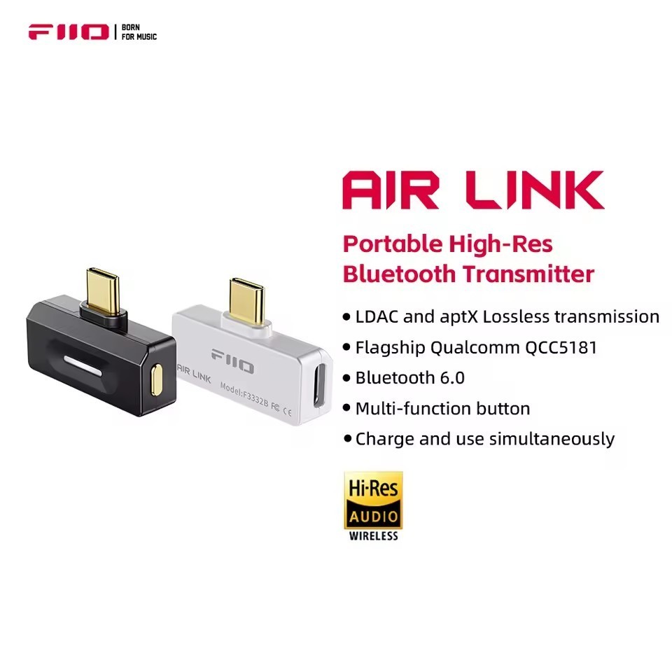 FiiO Air Link Type-C Bluetooth Transmitter BT6.0 for Mobile / Game Player