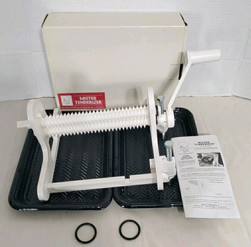 Mister Tenderizer Hand Cranked Meat Tenderizer Rust Proof Poly Construction