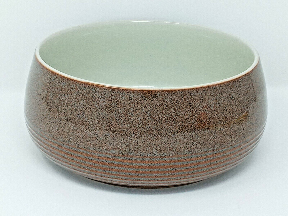 Denby Greystone 7" Vegetable Bowl made in England heavy stoneware euc
