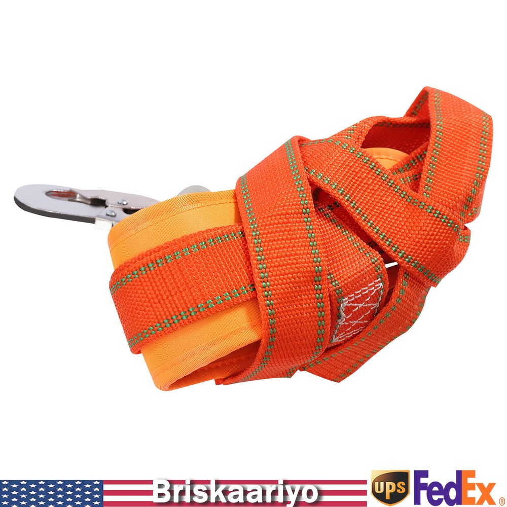 Adjustable Tree Climbing Spike Set Pole Climbing Spurs Tool Climber Strap Gaffs