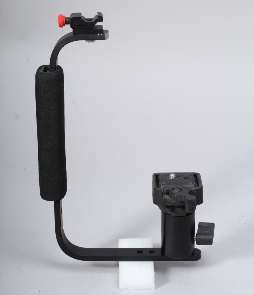 FLASH BRACKET WITH QUICK RELEASE BALL HEAD CAMERA MOUNT