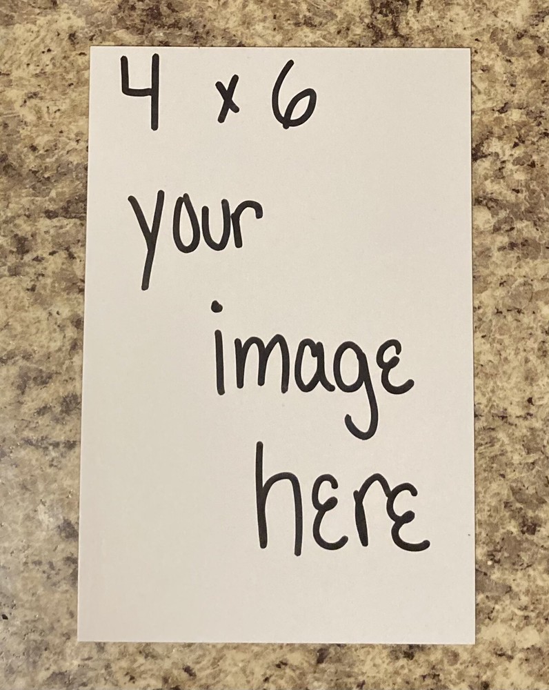 Personalized Custom Order 4X6 Photo Magnet with your own Image.