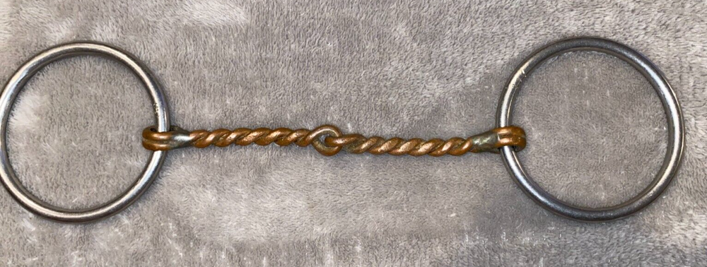 5 3/4'' REINSMAN TWISTED WIRE COPPER SNAFFLE #117 BIT