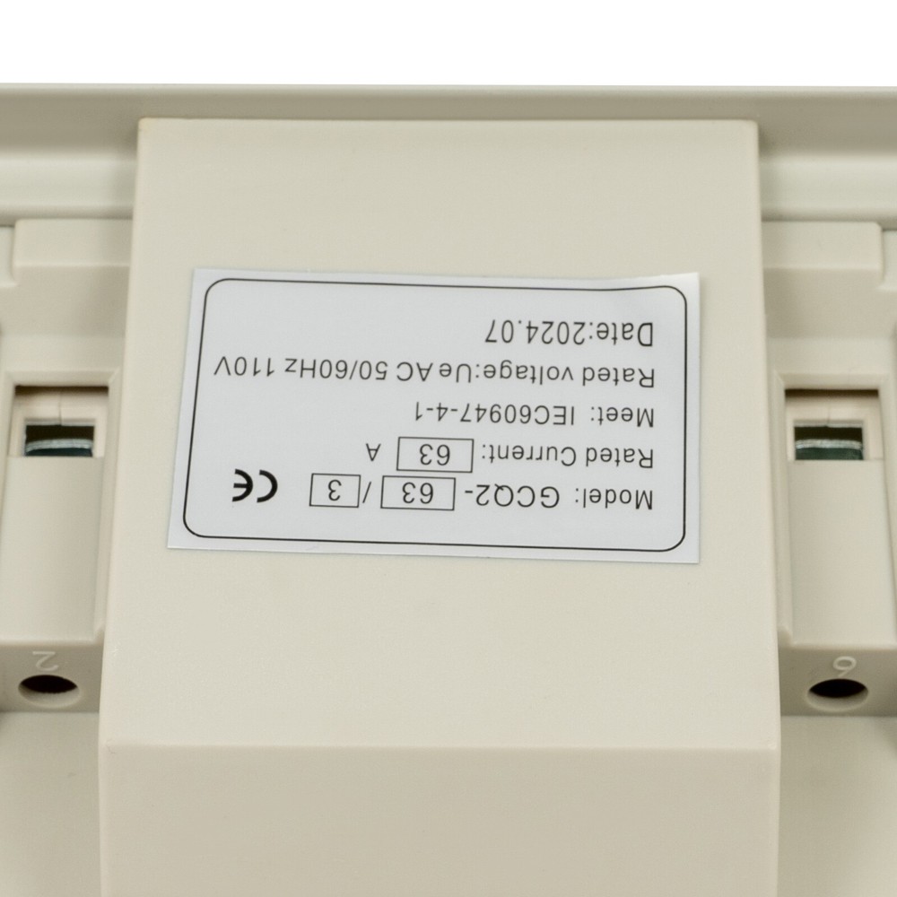 Automatic Double Power Switch Transfer Switch Screw Mounting Switch 110V AC 63A