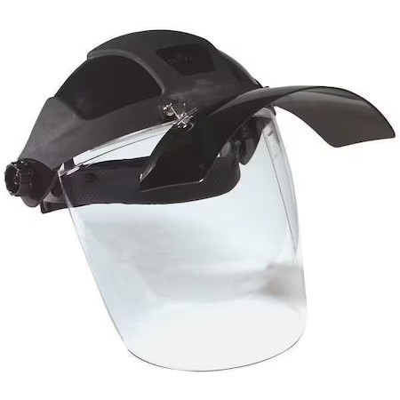 Sellstrom S32161 Ratchet Face Shield Assembly, Clear Visor, Polycarbonate,