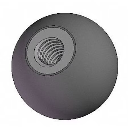 Innovative Components Gn6c----B7sl-21 Ball Knob Soft Touch, 3/8-16 Thread Size,