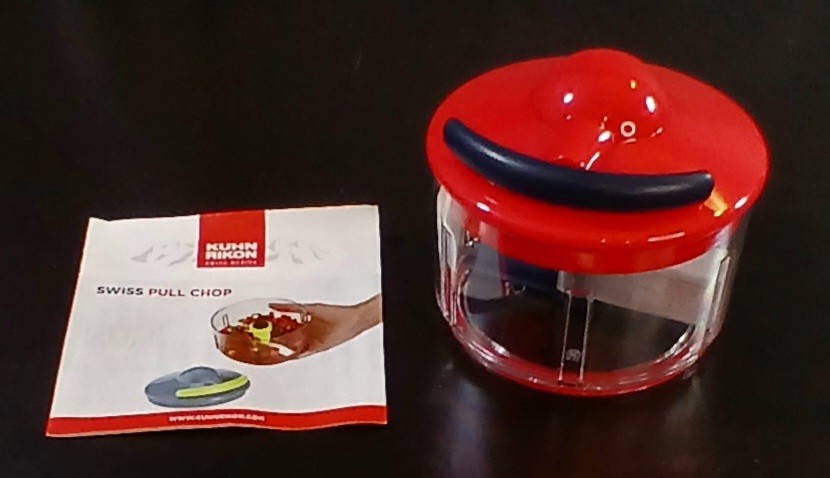 Kuhn Rikon Swiss Pull Chop Chopper Manual Food Processor Open Box