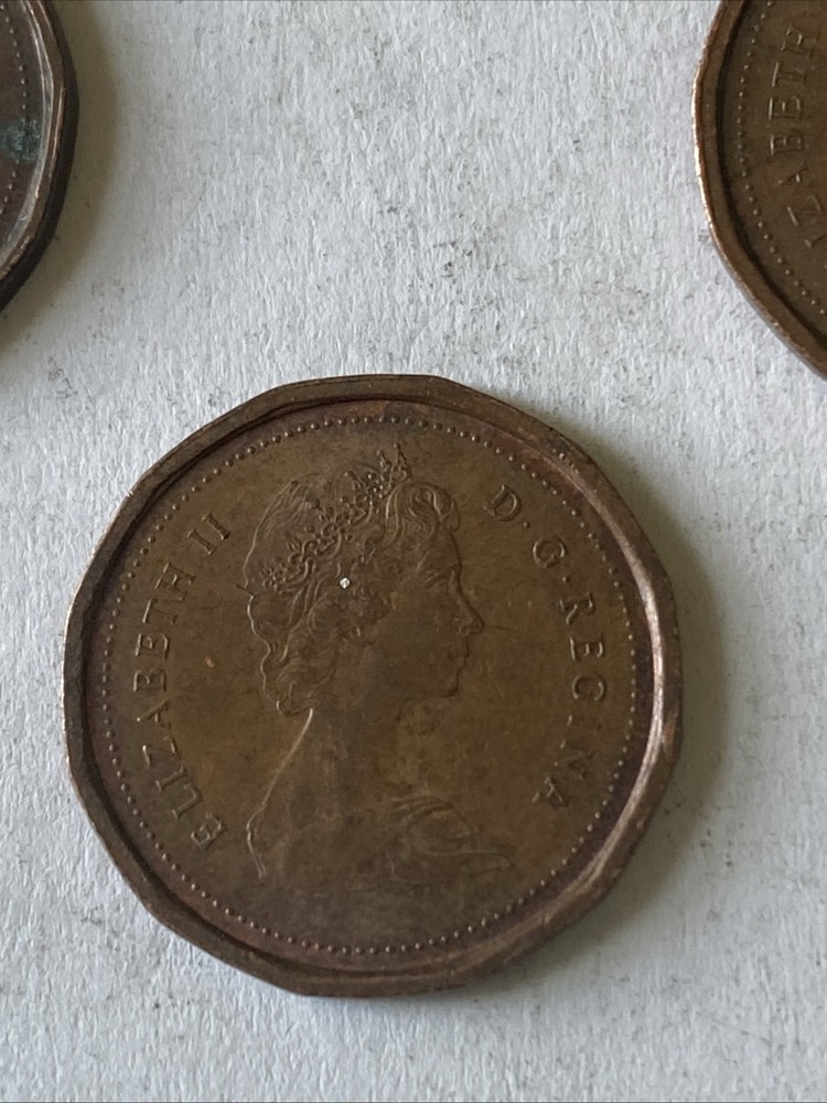 1982 Canada Coins-25 and 1 Cents-Circulated