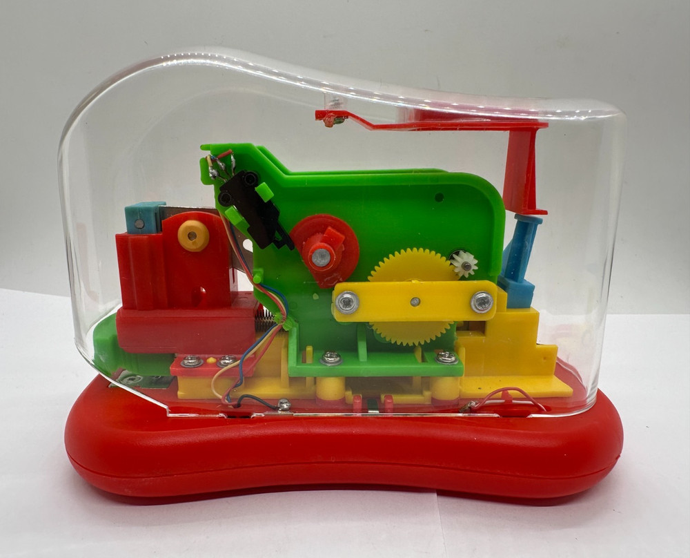 VTG 80s Battery Operated Stapling Machine Clear Electronic Stapler (NOT WORKING)