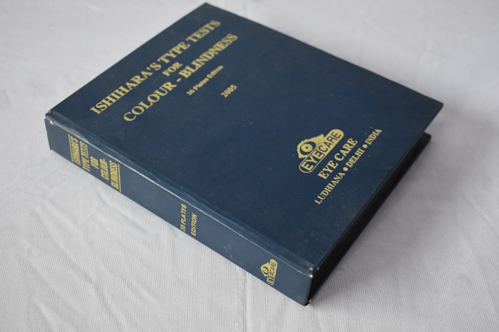 38 Plate Ishihara Test Book for Color Blindness Testing
