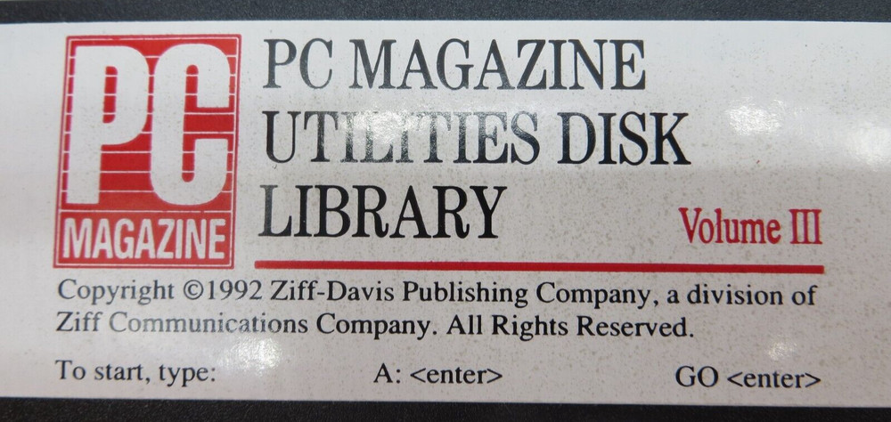 PC Magazine Utilities Disk Library 5.25" Floppy Disks 1992 computer discs vtg