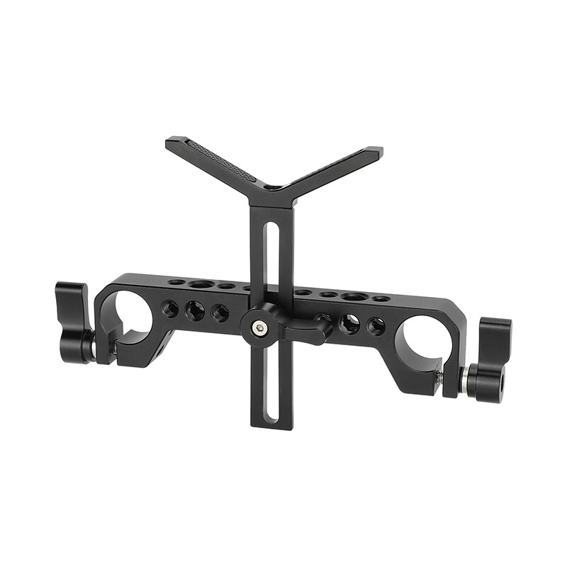 CAMVATE 19mm Studio Rod Clamp with Y-Shaped Lens Support